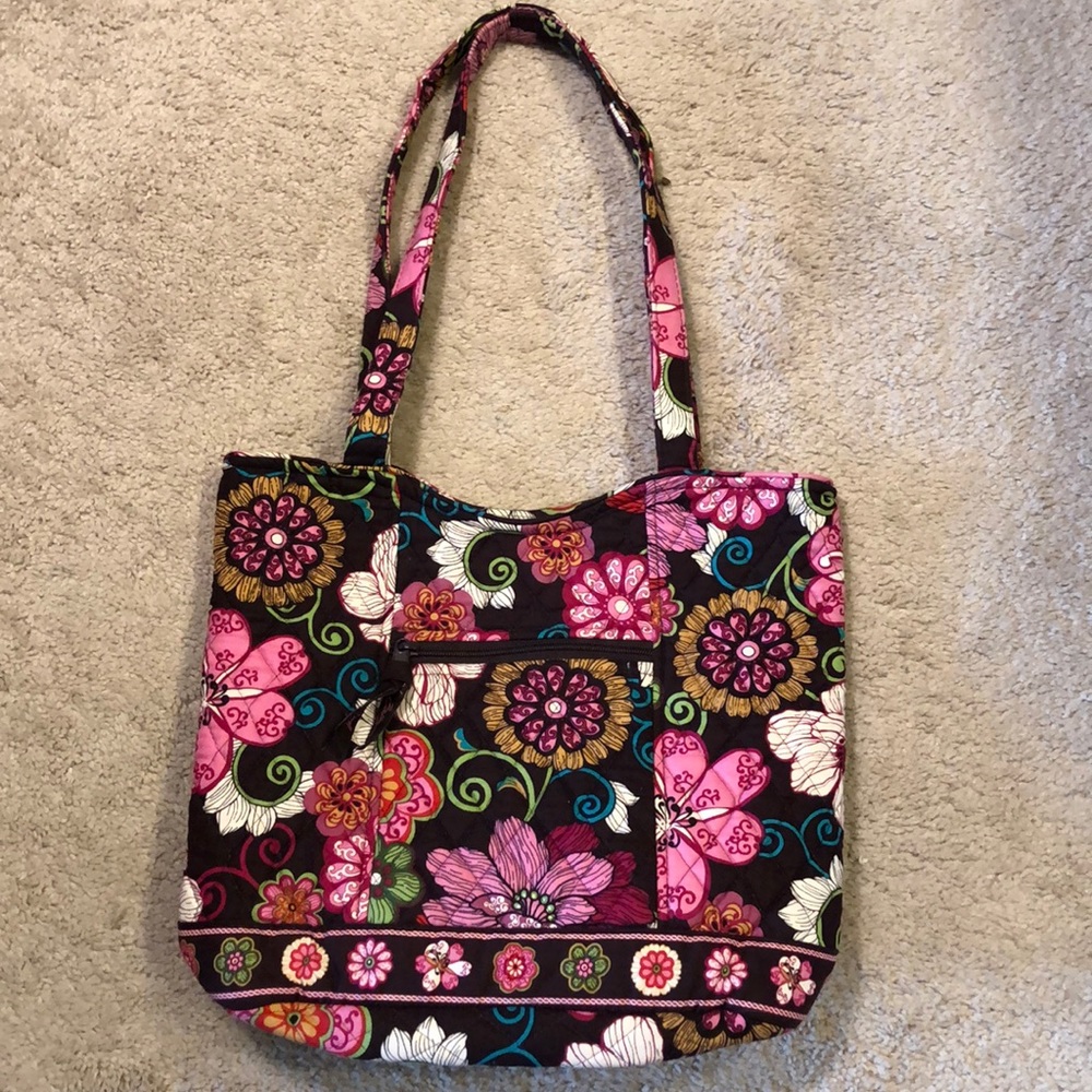 Vera Bradley bucket Tote in Mod Floral Pink